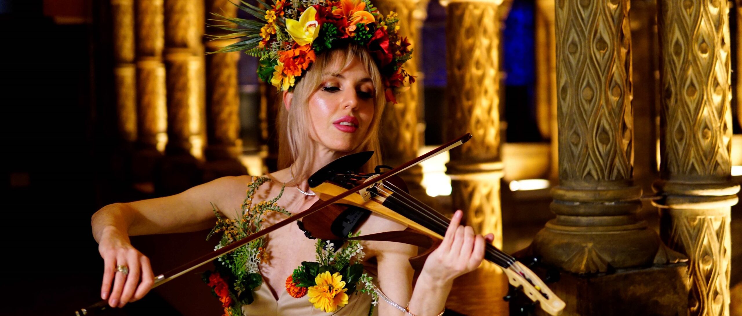 Floral Violin